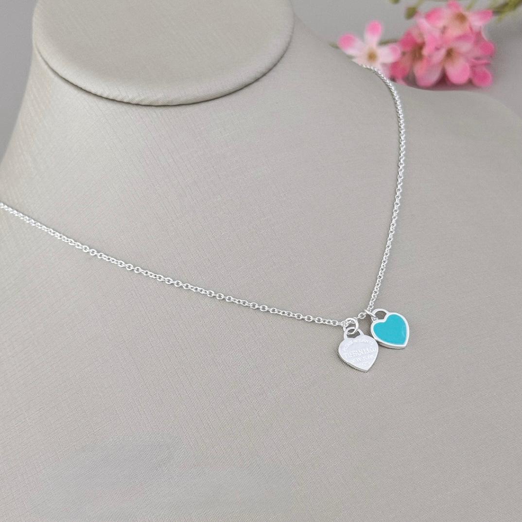 Colar | Coração duplo estilo Tiffany