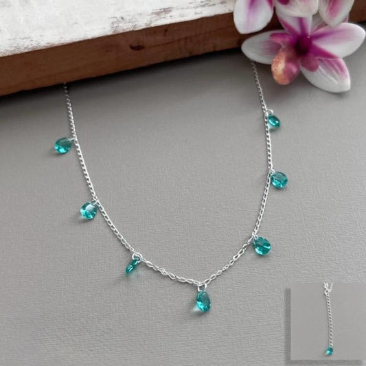 Colar | Chocker Azul-turquesa