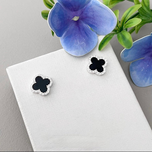 Brinco | Trevo Cravejado estilo Van Cleef