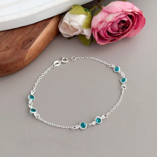 Pulseira | Pontos de luz Azul-turquesa